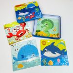 پازل چوبی 4 در 1 جعبه فلزی مربعی - Image 4