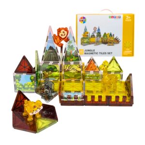 42 piece jungle animal tile magnet set 1