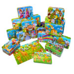 پازل 60 قطعه جعبه فلزی فانتزی