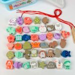 باکس نخ و مهره چوبی پاستلی - Image 2