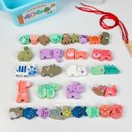 باکس نخ و مهره چوبی پاستلی - Image 7