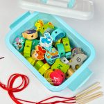 باکس نخ و مهره چوبی 42 قطعه - Image 15