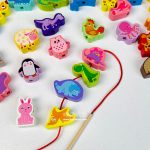 باکس نخ و مهره چوبی 42 قطعه - Image 5