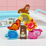 باکس نخ و مهره چوبی 42 قطعه - Image 7