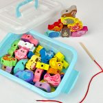 باکس نخ و مهره چوبی 42 قطعه - Image 8