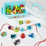 باکس نخ و مهره چوبی 42 قطعه - Image 10