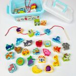 باکس نخ و مهره چوبی 42 قطعه - Image 11