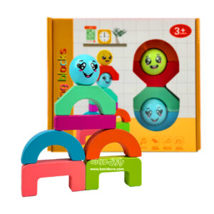 wooden building blocks with pattern 1