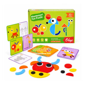 montessori wooden shape matching 02