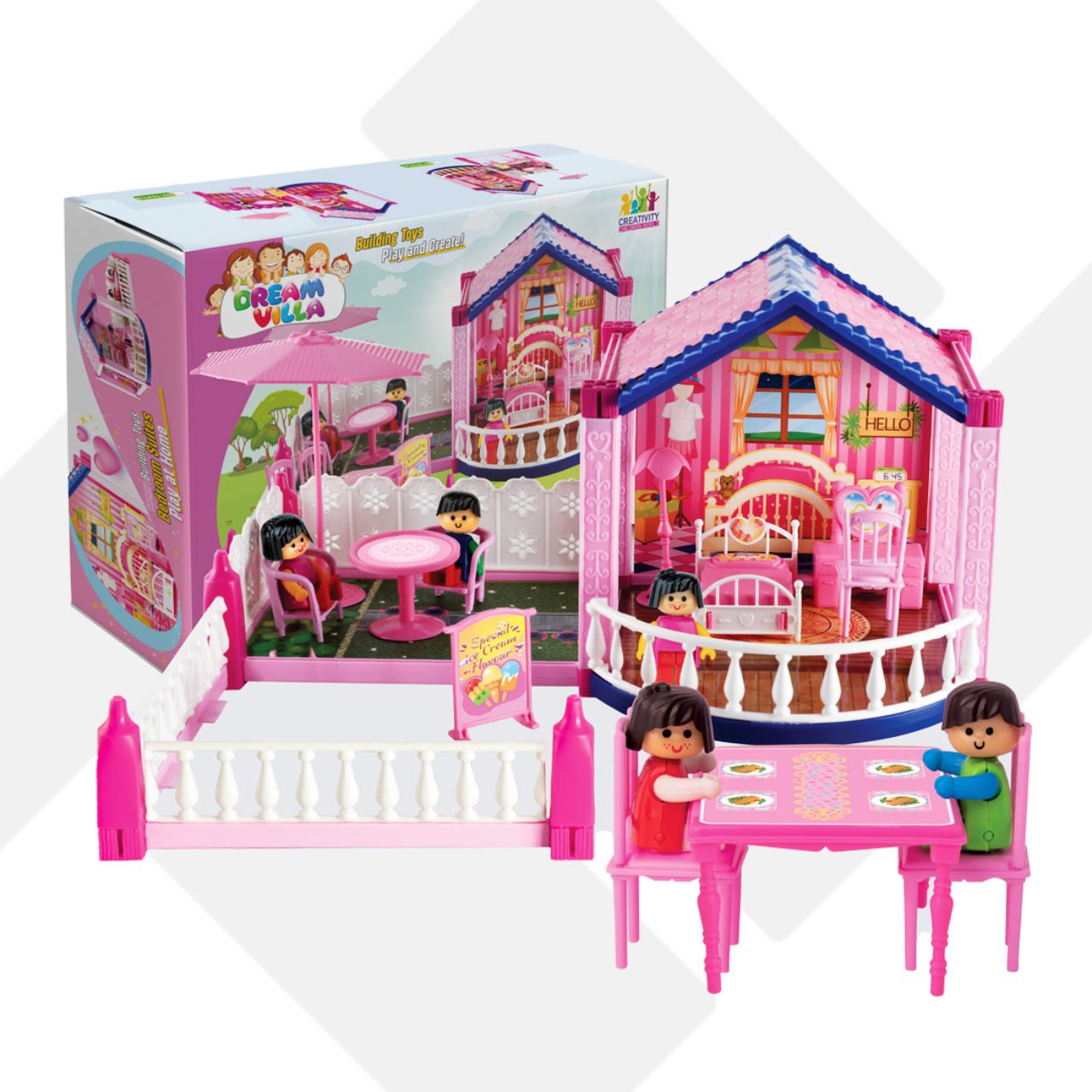 dream-villa-building-game-92-pieces-image-1 بازی ویلا رویایی 92 قطعه - Image 1